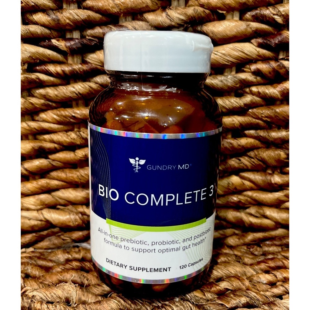 DR. GUNDRY BIO COMPLETE 3 Capsules All In One Optimal Gut Health 120 Ct. Sealed!